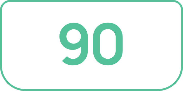 90%