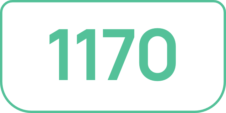 1170万